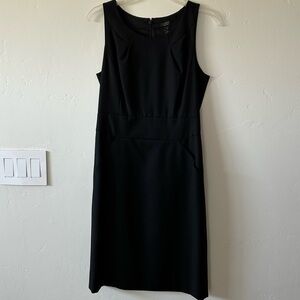 J. Crew Classic Black Midi Dress EUC